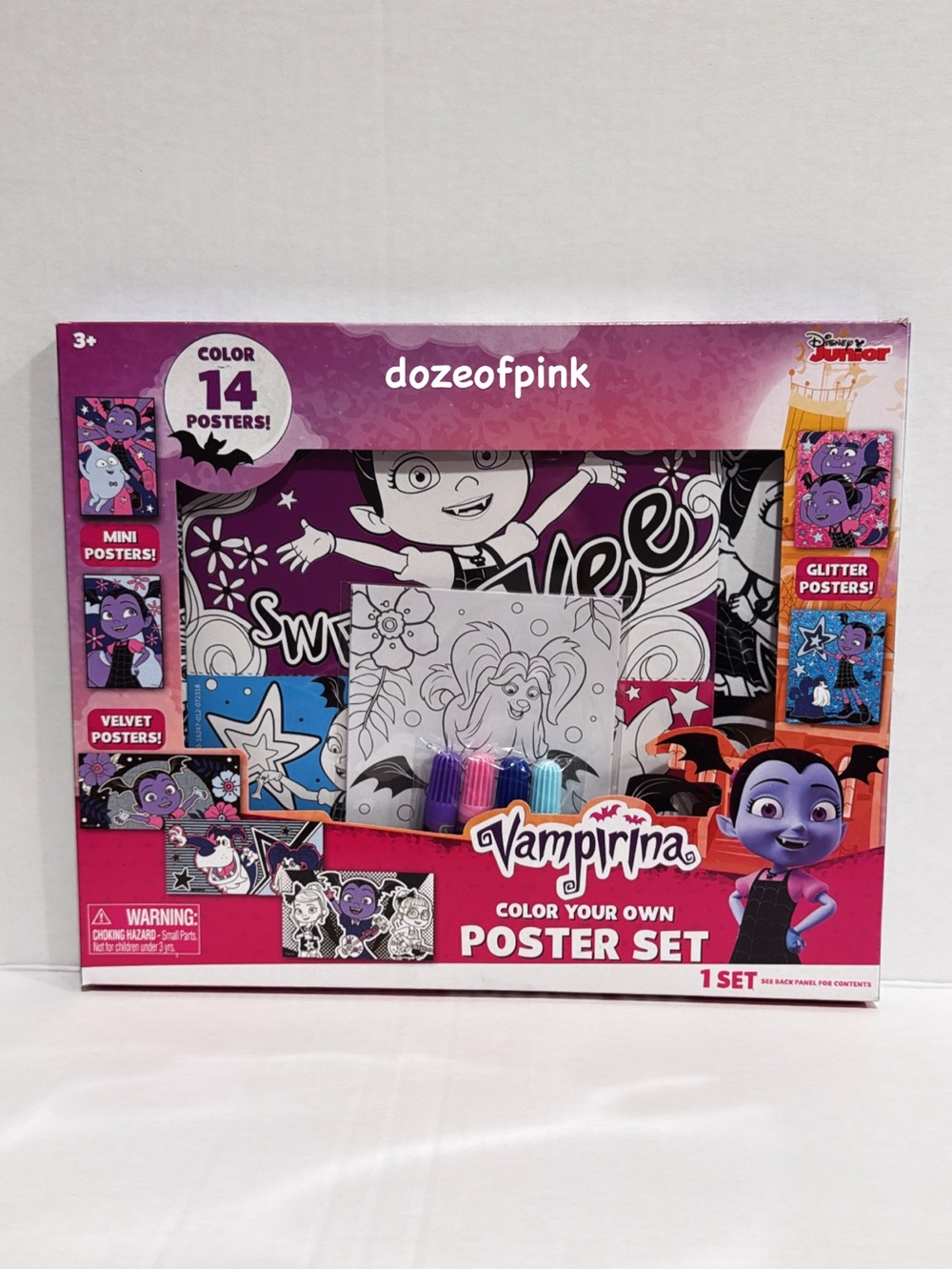 Disney Vampirina Color Your Own Posters & Markers Set